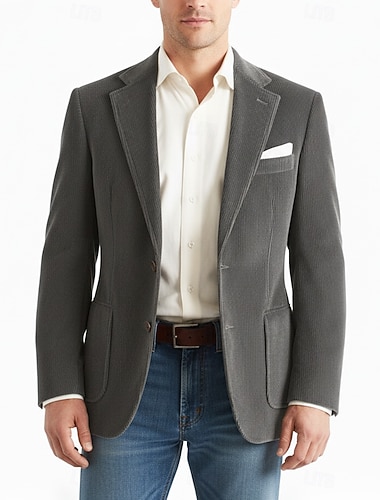  Miesten Vakosamettitakki Lovikaulus Muoti Retro Klassinen Yhtenäinen Blazer Musta Keltainen Viininpunainen Räätälöity istuvuus Yksiriviset kaksinappia