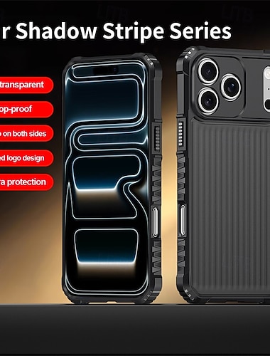  טלפון מגן עבור iPhone 17 Pro Max 16 15 14 Pro Max Plus כיסוי אחורי עמיד בזעזועים תבנית גאומטרית TPU PC