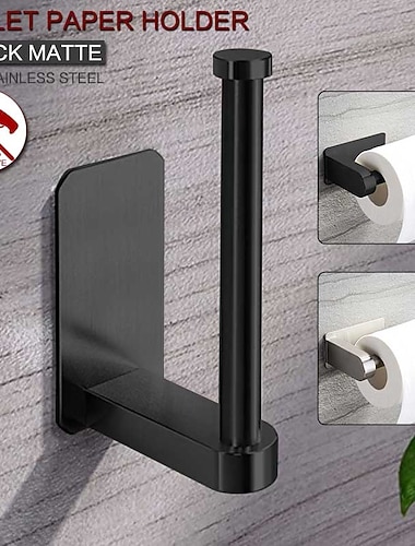  Uchwyt na papier toaletowy Nowy design / Samoprzylepne / Kreatywne Nowoczesny Stal nierdzewna / Stal niskowęglowa / Metal 1 szt. - Łazienka Ścienny