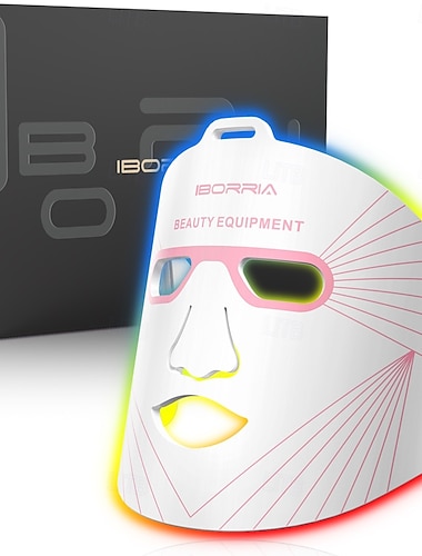  uusi tuote led-punainen valo kauneus kasvonaamio fda-sertifioitu kotitalouksien silikoninen kasvonaamio valohoito kasvojen kauneuslaite led-valoa emittoiva kasvonaamio kaulahihnalla usb-lataus 2500 ma