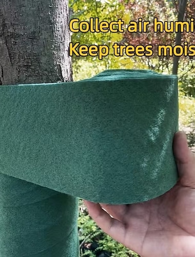  1/3 rull vintertreinnpakningstape - kraftig isolasjon og fuktbeskyttelse med insektbarriere frost- og vindbeskyttelse - enkel å påføre på frukttrær busker hage - kaldt vær