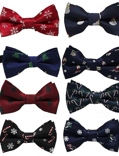  Unisex Slipsar Julslips Mode Klassisk Modernt Modernt Snögubbe Mönstrad Snöflinga Jul Fest / afton