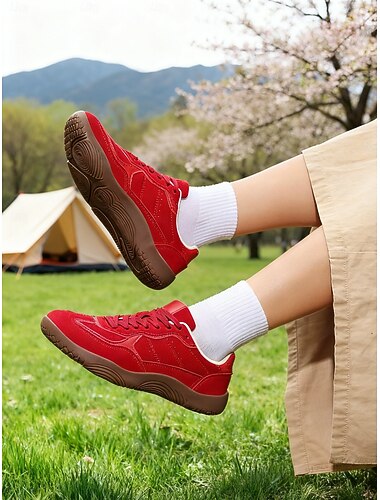  scarpe da ginnastica casual da donna a pianta larga - comode scarpe stringate con design traforato, eleganti calzature da esterno per l'uso quotidiano, passeggiate, viaggi e tempo libero