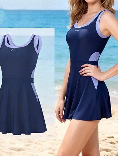  Damskie Docieplacze Strój kąpielowy Kąpielówki Stroje kąpielowe Rumiany róż Niebieski Ochrona UV Wyszczuplenie brzucha Bez rękawów - Surfing Kajakarstwo Nurkowanie z rurką Lato