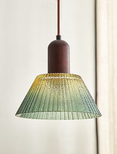  vintage hanglamp glazen hanglamp creatieve woonkamerlamp eenvoudige bedlamp Japanse stijl led hangende loftverlichting