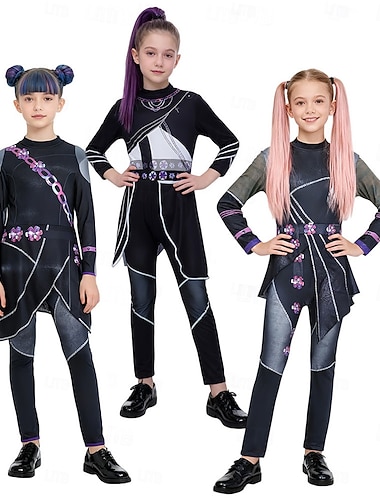  Inspirert av koreansk idol Popstjerne Kostume Fancy dress Karnevalskostyme Virtuelt idol for Jente Barne Halloween Karneval Ytelse Comic Con Anime-messe