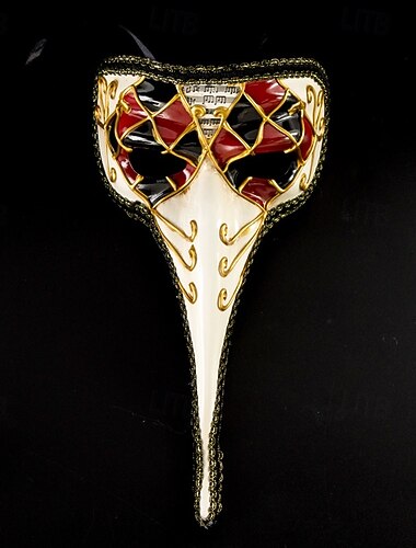  vogel halloween venetiaans masker pantalone carnavalsmasker half gezicht volwassenen mannen vrouwen halloween dag van de doden mardi gras feest maskerade carnaval van venetië gemakkelijke halloween