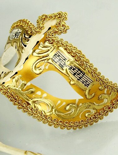  masker venetiaans masker op een stokje volto carnavalsmasker columbina cosplay half gezicht volwassenen mannen vrouwen carnaval mardi gras paasfeest maskerade carnaval van venetië gemakkelijke