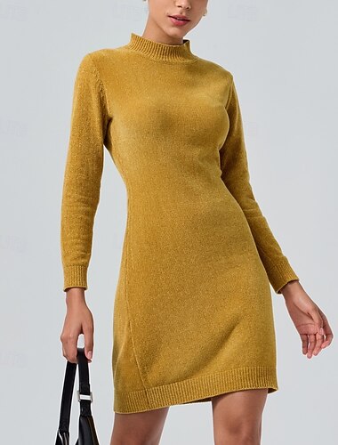  Chenille Urban Cleanfit Midi Sweater Dress