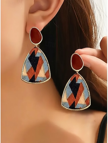  Juleøredobbsett for kvinner - 5 par, gulllegering, perle- og hjertedesign, perfekt for høytidsfester og festlige anledninger