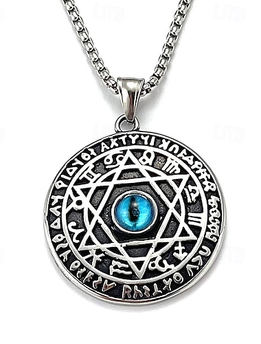  1個 ペンダントネックレス ネックレス For 女性用 ストリート 日常 ステンレス鋼 ドロップ 目