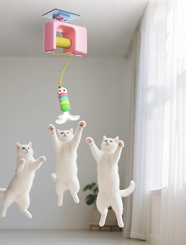  Automatyczna zabawka dla kota, chowana zabawka myśliwska, interaktywna gra dla kota do symulacji polowania, ćwiczenia na podłodze, do mieszkania, do nauki kociąt