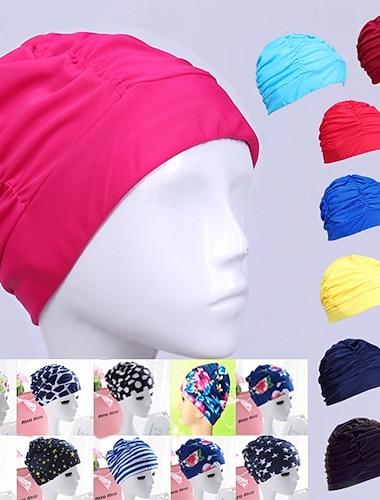  Czepki Kąpielowe Czepek kąpielowy Czepek pływacki z materiału na Doroślu Poliester / Poliamid Wodoodporny Ochrona włosów Surfing Plaża
