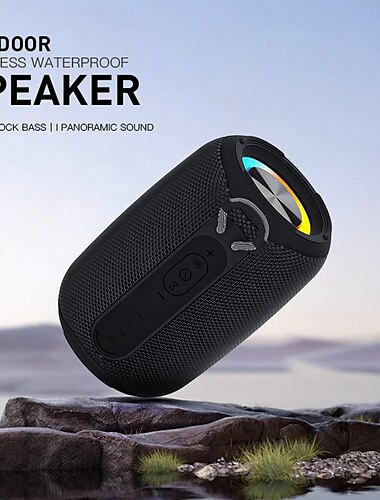  Neuer tragbarer x12-Lautsprecher (2025) mit leistungsstarkem Subwoofer, IPX6-Wasserschutz, 7-farbiger RGB-Beleuchtung, dynamischen Party-Effekten, langer Akkulaufzeit, kabelloser Verbindung und