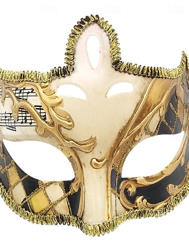  Venetiaans masker Columbina carnavalsmasker volledig gezicht voor volwassenen, mannen, carnaval, mardi gras, feestmasker, carnaval van Venetië, eenvoudige Halloween-kostuums, aankleden