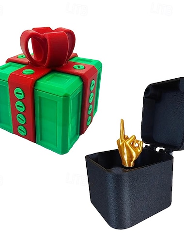  Coffret à farces hilarant avec défi du doigt d'honneur - Cadeau rigolo pour les fêtes d'anniversaire des amis, le 1er avril, jouet blague créatif