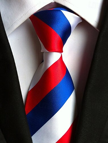  Homme Cravates Mode Classique Moderne Contemporain Rayures Fête de mariage Tenue quotidienne