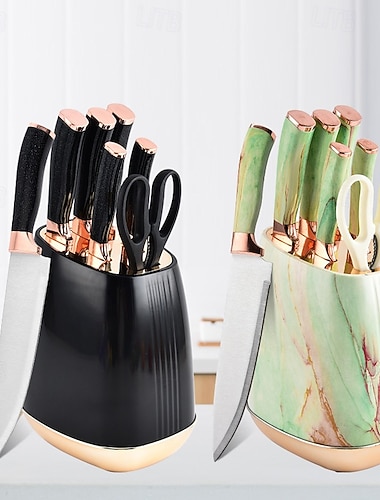  seitsemänosainen painotettu veitsenpidikesarja keittiö- ja kotitalouskokkiveitsi internetin kuuluisa ruostumattomasta teräksestä valmistettu työkalusarja