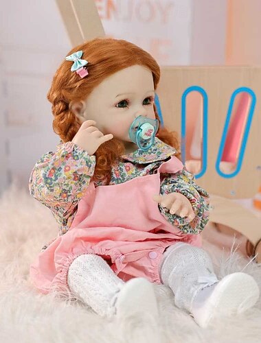  Куклы-реборн - 22 дюйма мягкие реалистичные куклы-ребенки милая пробуждающаяся девочка куклы-реборны из силикона настоящие куклы для детей от 3 лет подарок в подарочной коробке для коллекционеров