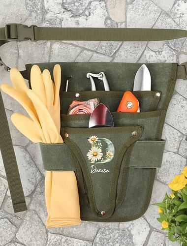  strapabíró szerszámöv, állítható tasakkötény szerelőknek, villanyszerelőknek, kertészeknek és gyártóknak, félig derékig érő kötény ajándékba