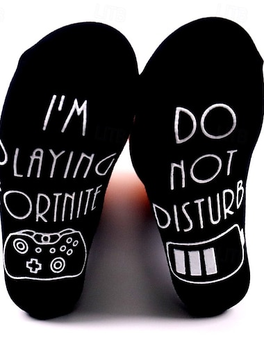  Ikke forstyrr, jeg spiller fxxxx voksensokker, morsomme spilltema komfortsokker