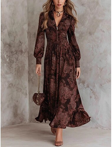  Жен. Длинное платье Обтягивающее платье Платье с рюшами Платье-футляр Платье с расклешенной юбкой Для вечеринки На каждый день Формальная Для вечеринок Офис День рождения Стандартный