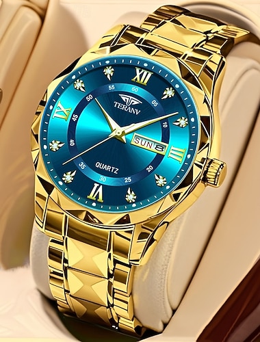  orologio da polso da uomo avanzato orologio al quarzo da uomo alla moda calendario alla moda quadrante luminoso la migliore scelta regalo per gli uomini