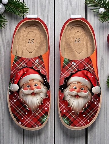  Gyldne snefnug-slip-on sko til kvinder – glitrende julefodtøj til julefester, familiesammenkomster og afslappede vinterudflugter