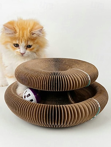  Griffoir magique en papier pour chat, griffoir pour chat, structure d'escalade, jouet à griffer magique pour chat