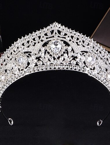  Korunní čelenky Čelenka Slitina Svatební Narozeniny Elegantní Roztomilý S Štras Přílba Pokrývky Hlavy