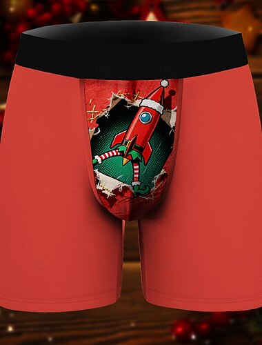  Weihnachtspyjamas Kurze Boxershorts Unterwäsche Weihnachtsgeschenk Herren Lustig Weihnachten Muster Erwachsene Weihnachten Neujahr Heiligabend Weihnachten Party
