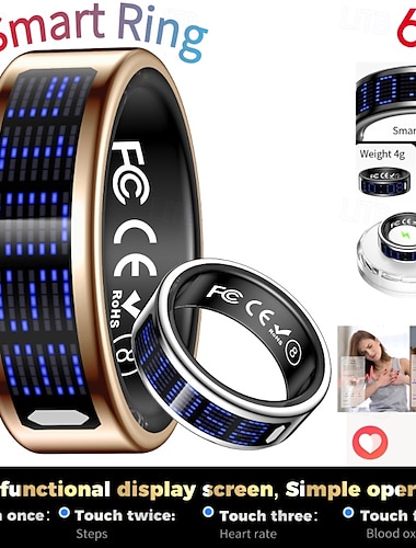  SR16 Умные часы 0.1 дюймовый Умный браслет Bluetooth Контроль температуры Педометр Датчик для отслеживания активности Совместим с Android iOS Женский Мужчины Водонепроницаемый IPX-8