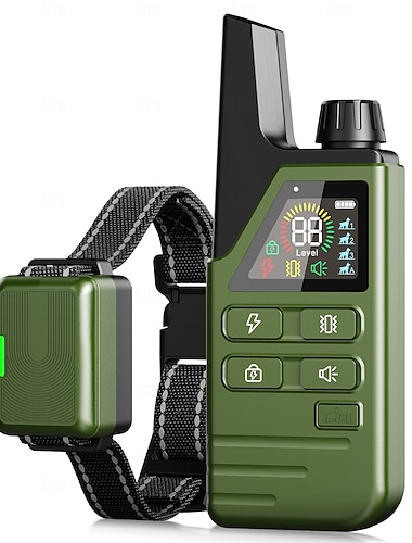  Hundetrening Støt krage for hunder med fjernkontroll 3 moduser Vibrasjon av pip Hunder Vanntett oppladbare Plast Atferdshjelpemidler Lydighetstrening For kjæledyr