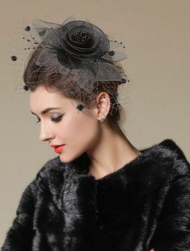  Stroik Tkanina Kapelusz Fedora Ślub Herbaciane przyjęcie Wyścigi konne koktajl Elegancja Zabytkowe Z Pióro Winieta Nakrycia Głowy