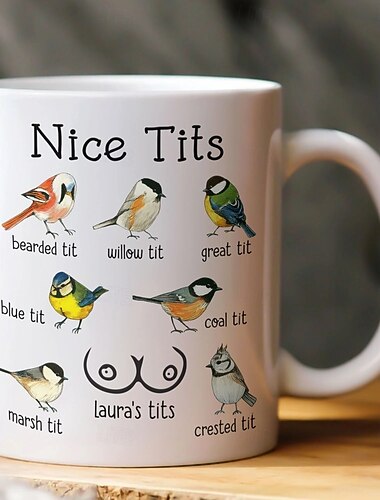  Taza personalizada divertida con nombre personalizado, regalo humorístico con bonitas tetas, taza de café para esposa/novia &Intercambio de regalos divertidos entre amigos, regalos al por mayor para