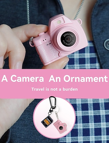  Nytt 1,47 tommers IPS-fargeskjerm 2k HD retro digitalt minikamera bærbart kamera for studenter gave med videoopptaksfunksjon