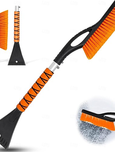  27-Zoll-Schneebürste und Eiskratzer für die Windschutzscheibe, Autozubehör für Männer, abnehmbarer Schneekratzer mit ergonomischem Schaumstoffgriff für Autos, LKWs und SUVs