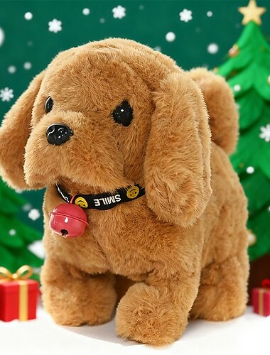  Ideale Kerstcadeaus voor Kleinkinderen Jongens Meisjes Pluche Hond Knuffeldier Interactieve Hond Robot Robot Hond Blaffen Aanraakbediening Elektronisch Huisdier Robot Puppy Speelgoed Geanimeerde Hond