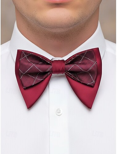  Nœud papillon pour homme, couleurs de Noël, élégant et raffiné, parfait pour les événements formels et les fêtes de fin d'année.