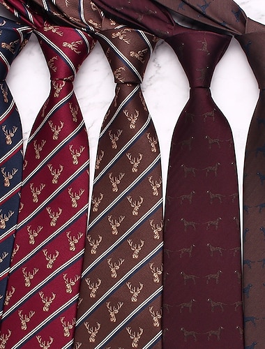  Муж. Галстуки Мода Классика Современный современный Каждый В полоску С узором Свадебные прием На каждый день