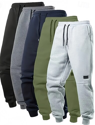  Voor heren Sport joggingbroek Casual joggingbroeken Cargohosen Met zakken Kleding Onderlichaam Sportschool Sportkleding Training Herfst winter Sportschool Wandelen Training Normale pasvorm