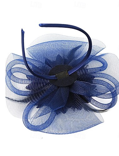  Hodepryd Tyll Fedora Bryllup Te Fest Hesteløp cocktail Elegant Årgang Med Tyll Hodeplagg Hodeplagg