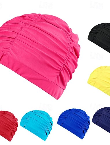  Czepek pływacki z marszczeniami Czepki Kąpielowe Czepek kąpielowy na Doroślu Poliester / Poliamid Wodoodporny Ochrona włosów Surfing Plaża