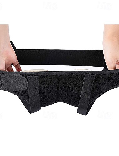  Cinta para hérnia inguinal - suporte ajustável para alívio da dor na virilha - suporte confortável para hérnia para homens