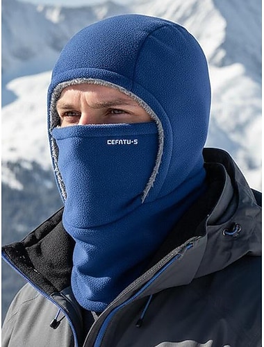  passamontagna e scaldacollo da uomo in pile di poliestere, antivento, multicolore, ideale per gli sport invernali e le attività all'aperto