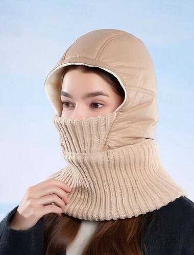  Gorro 3 em 1 com protetor de pescoço e rosto, ideal para o inverno, unissex, com forro de lã, perfeito para atividades ao ar livre, esqui, ciclismo e proteção para as orelhas. Confortável e que cobre toda a cabeça.