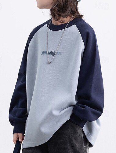  أطفال للصبيان كنزة ألوان متناوبة أحرف كم طويل Lapel بقع الدفء الخريف الشتاء الرياضات موضة يوميا قطن بوليستر الأماكن المفتوحة فضفاض قالب مثالي