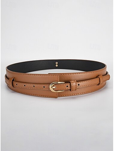  Dames Zwart Bruin Koffie Imitatieleer Legering Elegant Vintage Modieus Zomer Lente Herfst