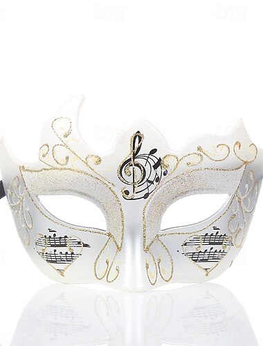  Venetiaans masker Arlecchino carnavalsmasker half gezicht voor volwassenen, heren, Halloween, carnaval, Mardi Gras, feestmasker, Carnaval van Venetië, eenvoudige Halloween-kostuums, aankleden