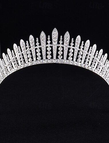  Korunní čelenky Čelenka Slitina Svatební Narozeniny Elegantní Roztomilý S Štras Přílba Pokrývky Hlavy